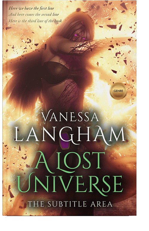 Front view of Whiskey #7161 - Premade Fantasy Book Cover