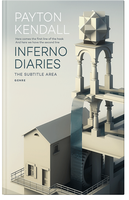 Front view of Outer Space #7172 - Premade Abstract Book Cover