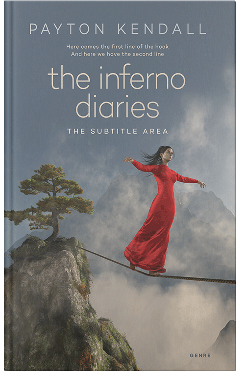 Front view of Premade Surreal Book Cover - Rolling Stone