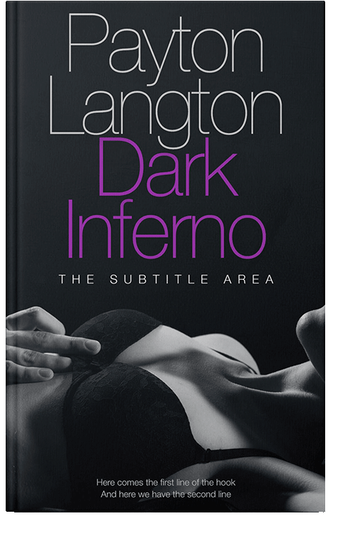 Front view of Ebony #7199 - Premade Erotica Book Cover