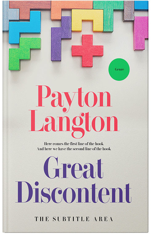 Front view of Premade Abstract Book Cover - Westar