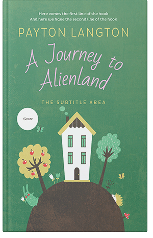 Pre Made Book Cover Aqua Forest