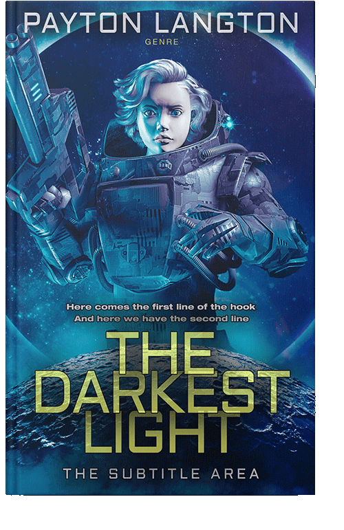 Front view of Madison #7258 - Premade Science Fiction Book Cover