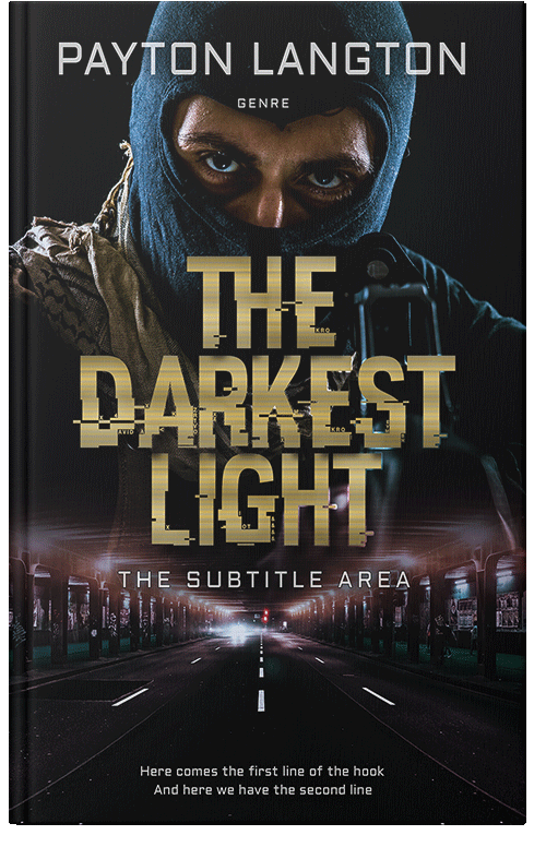 Front view of Premade Abstract Book Cover - Mongoose