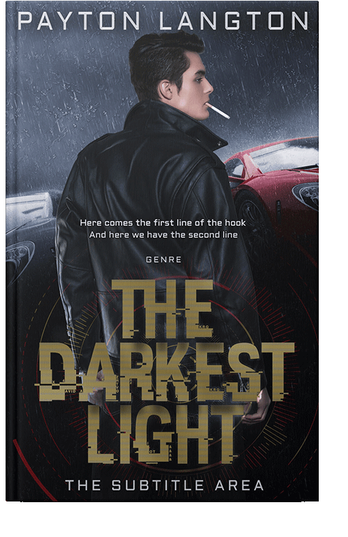 Front view of Shark #7265 - Premade Action & Adventure Book Cover