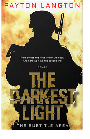 Pre Made Book Cover Black