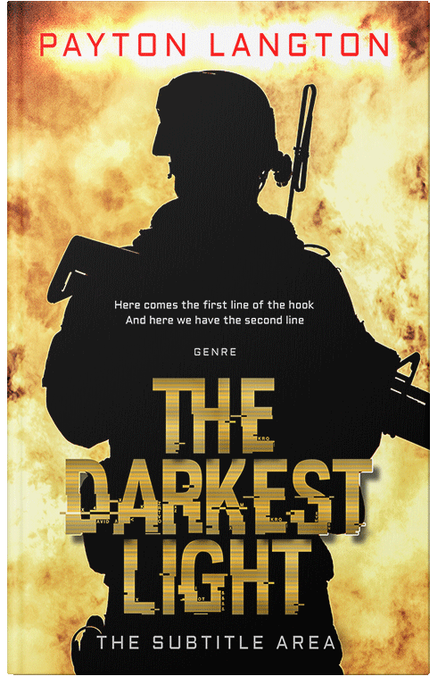 Front view of Premade Mystery & Thriller & Suspense Book Cover - Black