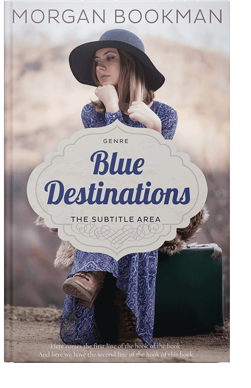 Front view of Ebony Clay #7277 - Premade Travel Book Cover