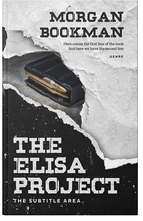 Front view of Premade Mystery & Thriller & Suspense Book Cover - Shark