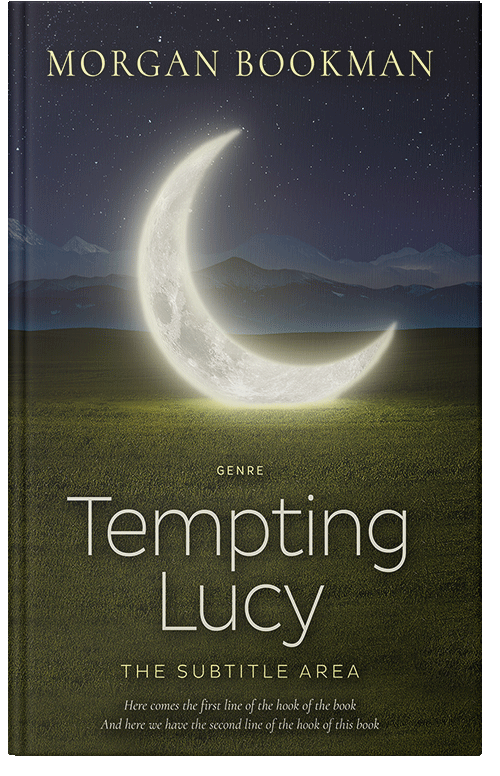 Front view of Premade Abstract Book Cover - Rangitoto