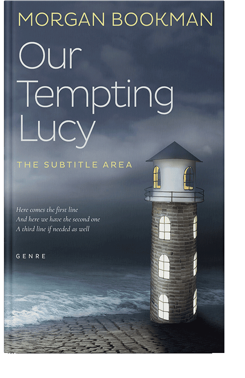 Front view of Oxford Blue #7318 - Premade Surreal Book Cover