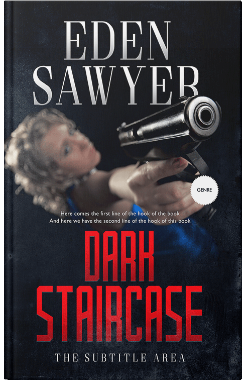 Front view of Premade Mystery & Thriller & Suspense Book Cover - Chestnut Rose