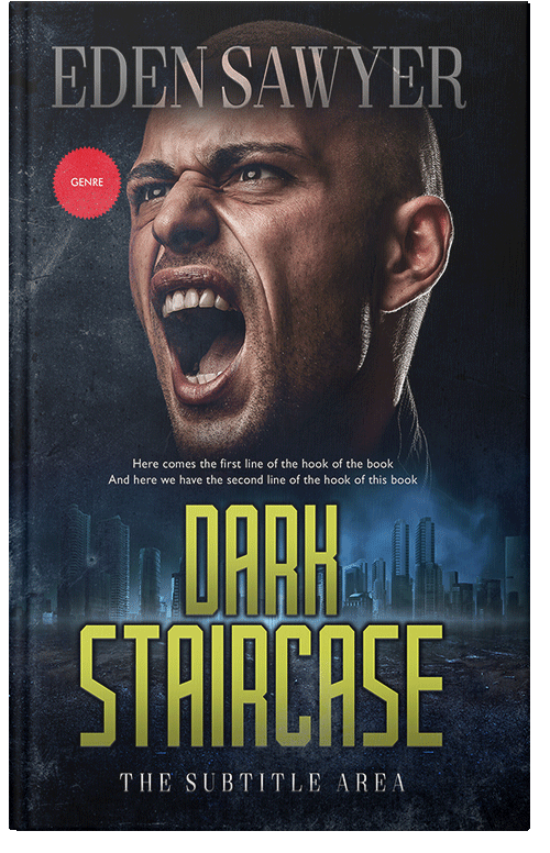 Front view of Premade Mystery & Thriller & Suspense Book Cover - Shark