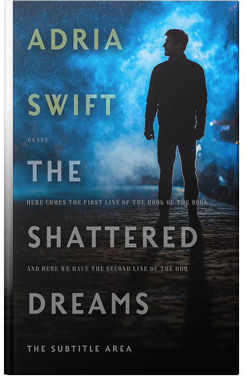 Front view of Premade Mystery & Thriller & Suspense Book Cover - Black