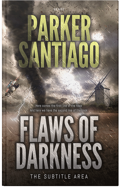 Front view of Taupe #7383 - Premade Apocalyptica Book Cover