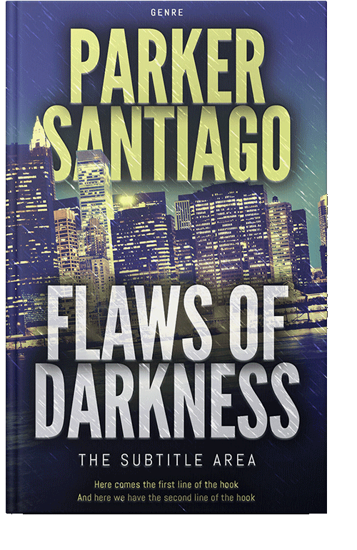 Front view of Chino #7384 - Premade Action & Adventure Book Cover