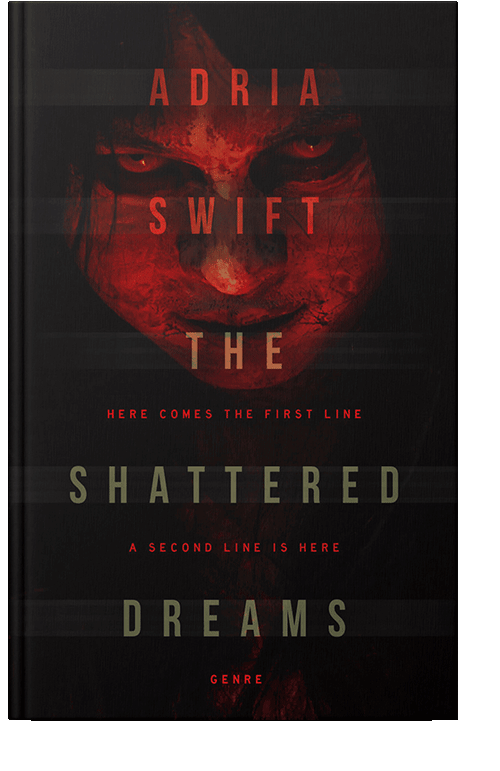 Front view of Night Rider #7407 - Premade Horror Book Cover