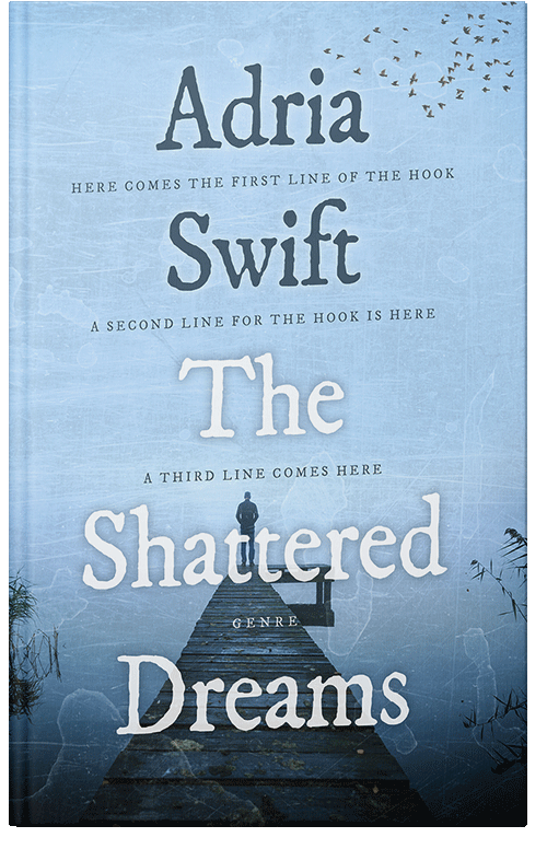 Front view of Premade Mystery & Thriller & Suspense Book Cover - Blizzard Blue