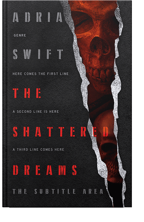 Front view of Coffee Bean #7423 - Premade Horror Book Cover