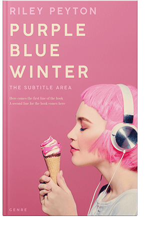 Pre Made Book Cover Deep Blush