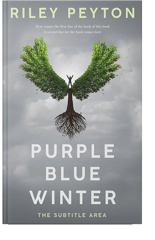 Front view of Gray Chateau #7443 - Premade Self-Improvement & Self-Help Book Cover