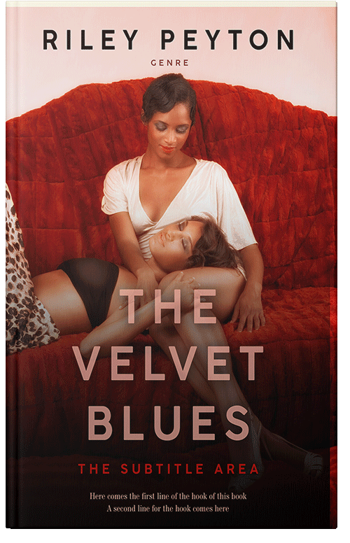 Front view of Premade Romance Book Cover - Aubergine