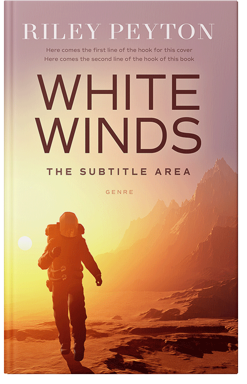 Front view of Cashmere #7486 - Premade Science Fiction Book Cover