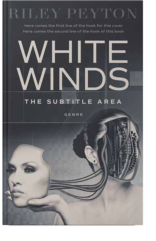 Front view of Silver Rust #7487 - Premade Science Fiction Book Cover