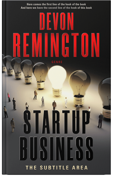 Front view of Burning Sand #7521 - Premade Business Book Cover