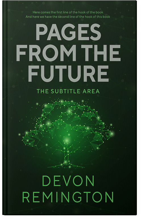 Front view of Black Forest #7534 - Premade Abstract Book Cover