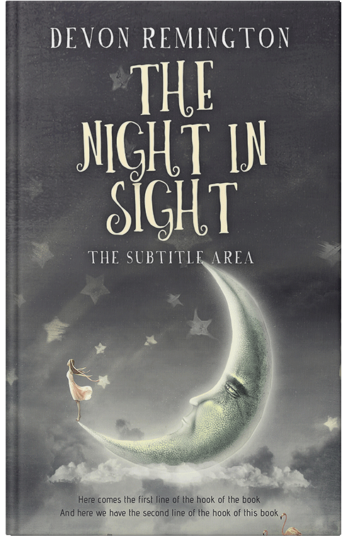 Front view of Premade Fantasy Book Cover - Ship Gray