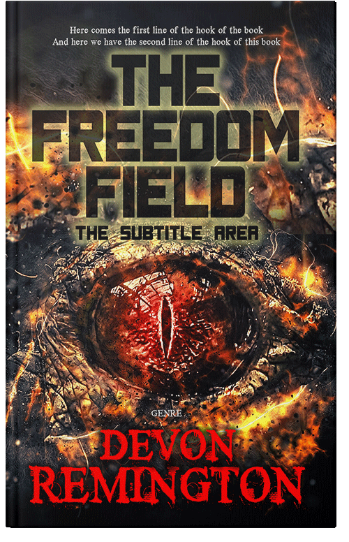 Front view of Raw Sienna #7547 - Premade Horror Book Cover