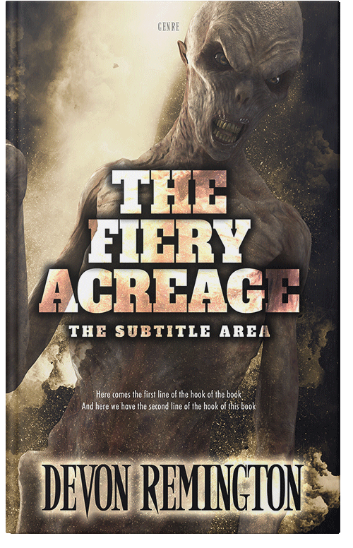 Front view of Hampton #7549 - Premade Fantasy Book Cover