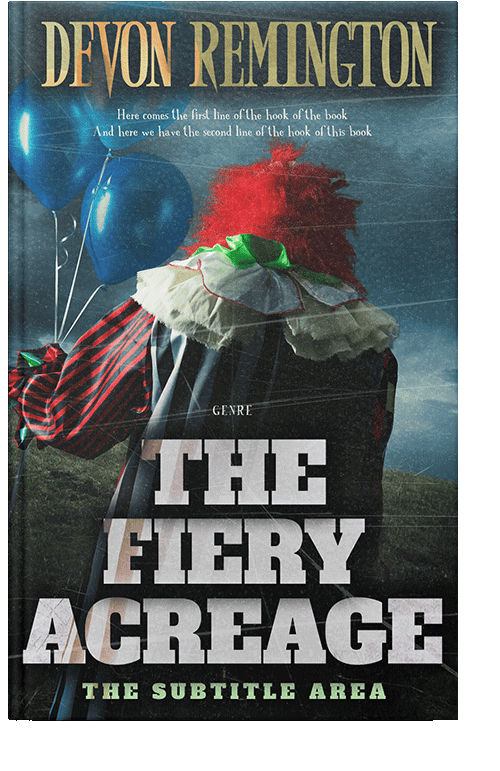 Front view of Outer Space #7551 - Premade Horror Book Cover