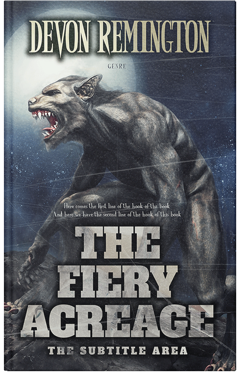 Front view of Tuna #7552 - Premade Horror Book Cover