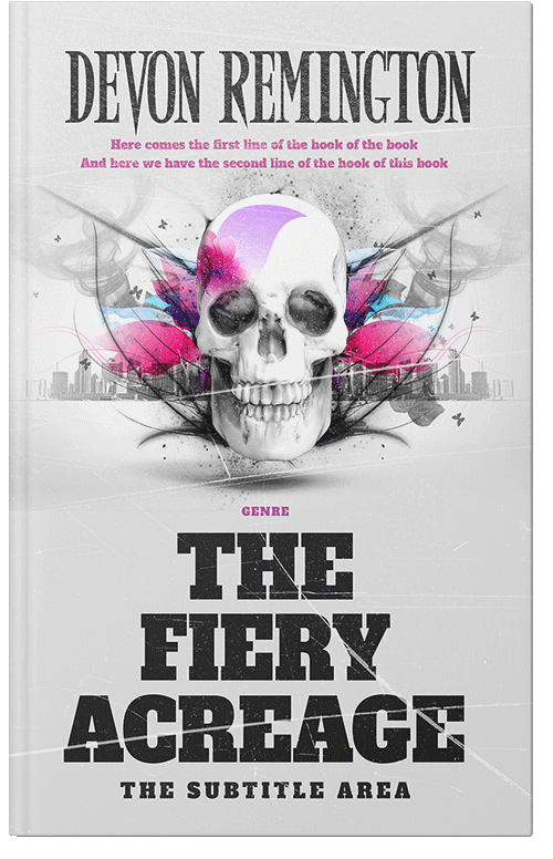 Front view of Premade Action & Adventure Book Cover - Bon Jour