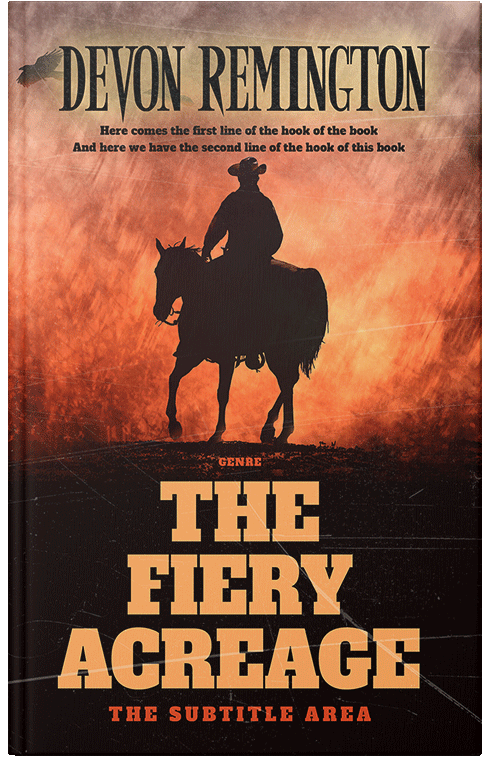 Front view of Premade Surreal Book Cover - Asphalt