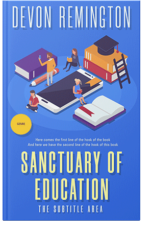 Pre Made Book Cover Royal Blue