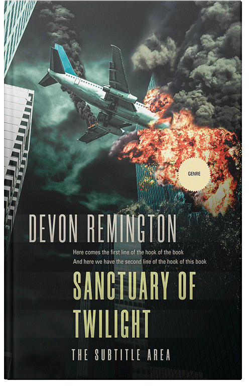 Front view of Outer Space #7604 - Premade Apocalyptica Book Cover