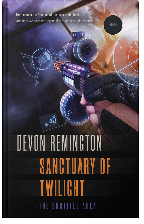 Front view of Premade Science Fiction Book Cover - Quicksand