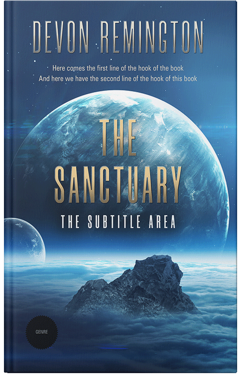 Front view of Premade Science Fiction Book Cover - Astronaut