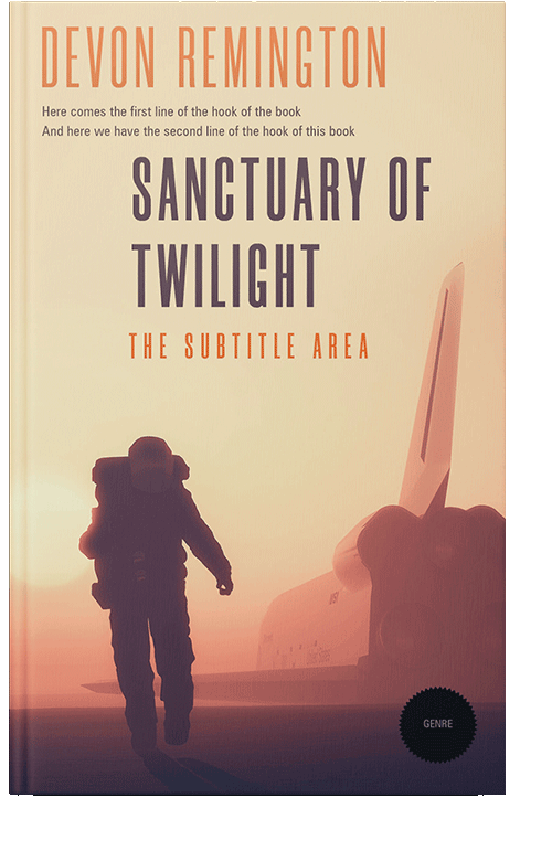 Front view of Eggplant #7615 - Premade Science Fiction Book Cover