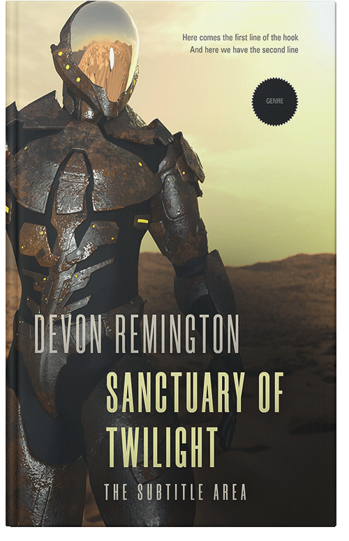 Front view of Premade Apocalyptica Book Cover - Hampton