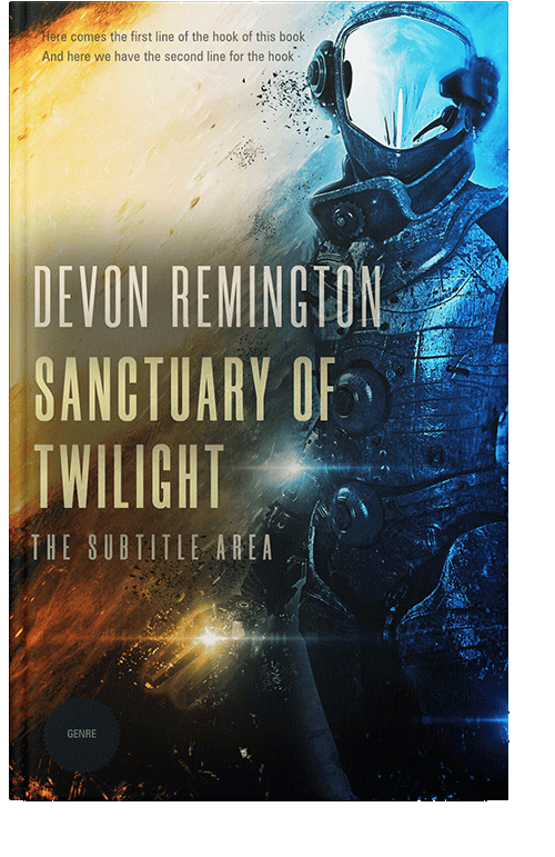 Front view of Hampton #7618 - Premade Apocalyptica Book Cover