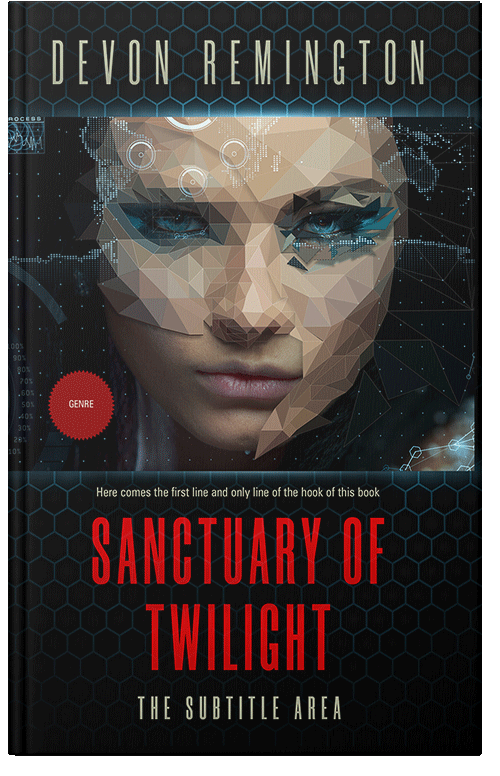 Front view of Premade Science Fiction Book Cover - Woodsmoke