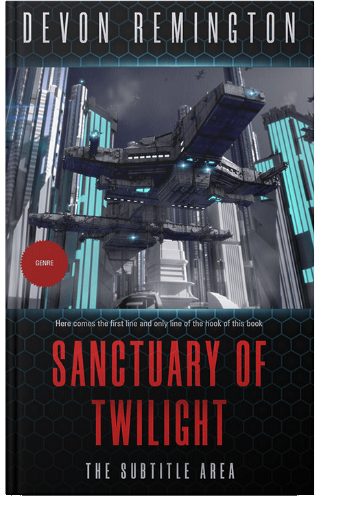 Front view of Bunker #7624 - Premade Science Fiction Book Cover