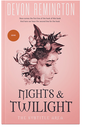 Pre Made Book Cover Apricot Peach