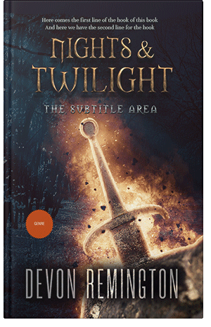 Pre Made Book Cover Tan