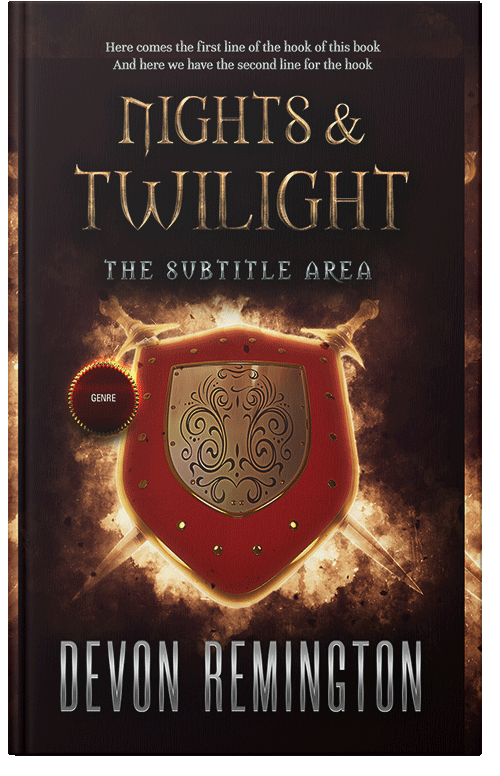 Front view of Premade Fantasy Book Cover - Twine