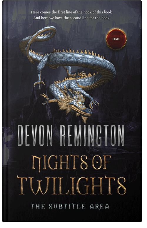 Front view of Premade Fantasy Book Cover - Woodsmoke